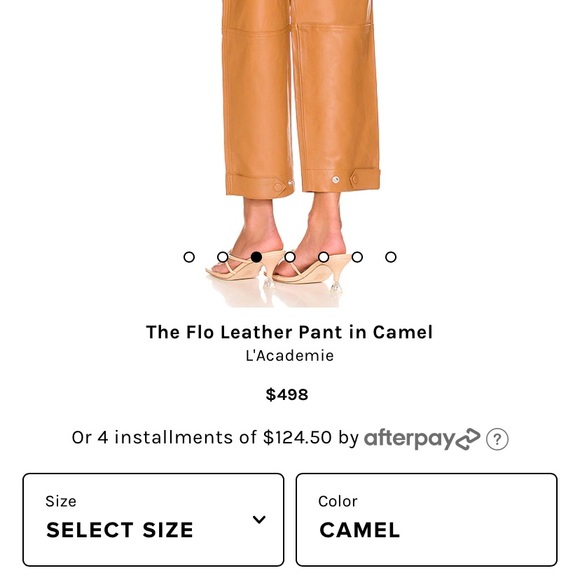 Leather cargo pants - Picture 2 of 11